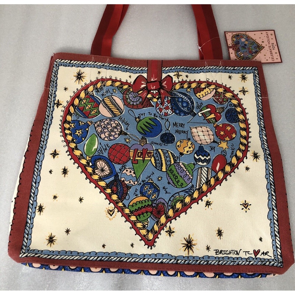 BRIGHTON Celebrate Holiday Tote New With Tags Retails for $150 - Picture 4 of 16